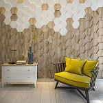 Гипсовая 3D панель с принтографией PM-47 варинант исполнения - 2 | Loft Concept в Ульяновске