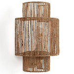 Бра с плетенным из джута плафоном Jutti H30 см варинант исполнения - 1 | Loft Concept в Ульяновске