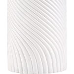 Настольная лампа с белым фактурным корпусом и черным абажуром Twisted варинант исполнения - 1 | Loft Concept в Ульяновске