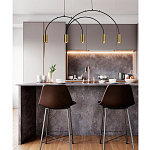 Линейный светильник с дугообразным каркасом Daviau Linear Arch Light 5 варинант исполнения - 2 | Loft Concept в Ульяновске