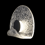 Бра из текстурированного прозрачного стекла с изогнутым краем Textured Glass  варинант исполнения - 1 | Loft Concept в Ульяновске