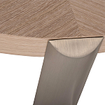 Столик журнальный с низкой круглой столешницей Wood Grain варинант исполнения - 2 | Loft Concept в Ульяновске