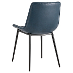 Стул с обивкой из экокожи темно-синего цвета RHOMBUSES UPHOLSTERY варинант исполнения - 4 | Loft Concept в Ульяновске