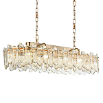 Люстра подвесная овальная с хрустальными овальными подвесками Harmonica варинант исполнения - 1 | Loft Concept в Ульяновске