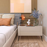 Настольная лампа с круглым деревянным отражателем и черным цилиндрическим плафоном Accord Lighting варинант исполнения - 9 | Loft Concept в Ульяновске