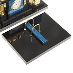 Настольный письменный набор из лазурита с декором в виде льва Golden Lion варинант исполнения - 3 | Loft Concept в Ульяновске