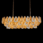 Люстра овальная с многослойными белыми и прозрачными подвесками Character Chandelier варинант исполнения - 2 | Loft Concept в Ульяновске