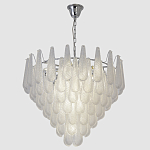 Люстра с подвесками из рифленного стекла в форме капель Textured Glass Chandelier варинант исполнения - 11 | Loft Concept в Ульяновске