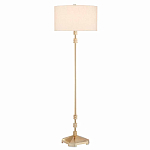 Торшер с абажуром в форме цилиндра на золотистом каркасе Floor lamp Amanda варинант исполнения - 2 | Loft Concept в Ульяновске