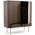 Шкаф из серого дуба Sawada Gray Oak Cabinet варинант исполнения - 3 | Loft Concept в Ульяновске