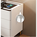 Умная прикроватная тумбочка c зарядкой для телефона Smart Furniture варинант исполнения - 3 | Loft Concept в Ульяновске