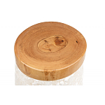 Керамический столик с деревянной столешницей "Пешка" варинант исполнения - 5 | Loft Concept в Ульяновске