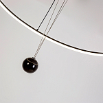 Светодиодная люстра Black LED Circle and Ball Lamp варинант исполнения - 6 | Loft Concept в Ульяновске