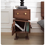 Тумбочка прикроватная с ящиком и дверцей Робот Robot Desk варинант исполнения - 7 | Loft Concept в Ульяновске