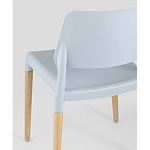 Пластиковый стул на ножках из массива бука Ferret Grey-Blue варинант исполнения - 3 | Loft Concept в Ульяновске