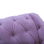 Кушетка фиолетовая с мягкой обивкой из велюра Michael Couch варинант исполнения - 4 | Loft Concept в Ульяновске