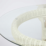 Комплект обеденный из ротанга Eloise grand white варинант исполнения - 13 | Loft Concept в Ульяновске