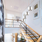 Подвесной светильник со стеклянным плафоном Inner Gleam Globe black  варинант исполнения - 4 | Loft Concept в Ульяновске