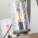 Люстра с цилиндрическим плафонами из толстого волнистого стекла в индустриальном стиле Feiss варинант исполнения - 12 | Loft Concept в Ульяновске