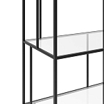Стеллаж из металла и стекла Menzie Metal Rack варинант исполнения - 3 | Loft Concept в Ульяновске