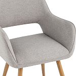 Стул в рогожке серого цвета NEASAN STOOL варинант исполнения - 7 | Loft Concept в Ульяновске