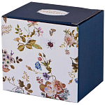 Кружка белая из фарфора с рисунком цветов 400 мл Garden Whisper Porcelain Set  варинант исполнения - 2 | Loft Concept в Ульяновске