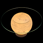 Торшер - журнальный стол Cryptocrystalline Stone варинант исполнения - 7 | Loft Concept в Ульяновске