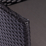 Обеденный комплект из искуственного ротанга Vintara черный варинант исполнения - 5 | Loft Concept в Ульяновске