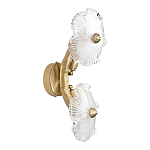 Бра с ветвистыми бронзовыми элементами и стеклянными рифлеными дисками Textured Glass Bra варинант исполнения - 4 | Loft Concept в Ульяновске