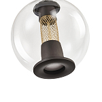 Подвесной светильник с плафоном в форме шара Inner Gleam Orb black  варинант исполнения - 3 | Loft Concept в Ульяновске