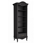 Стеллаж черный узкий из массива бука с 5-ю полками Black Provence варинант исполнения - 1 | Loft Concept в Ульяновске