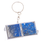 Зеркало брелок складное двухстороннее из натурального камня Лазурит Stone Mirrors варинант исполнения - 6 | Loft Concept в Ульяновске