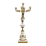 Подсвечник белый Попугай из фарфора с бронзовыми элементами Eden Garden варинант исполнения - 2 | Loft Concept в Ульяновске