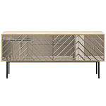 Длинная тумба с зеркальным декором Serena варинант исполнения - 9 | Loft Concept в Ульяновске