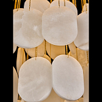 Люстра с овальными подвесками из натурального камня Spatial Composition варинант исполнения - 4 | Loft Concept в Ульяновске