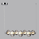 Подвесной светильник линейный с 7-ю рифлеными стеклянными шарами Marcelh Light варинант исполнения - 8 | Loft Concept в Ульяновске