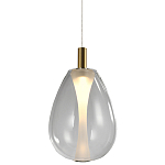 Подвесной светильник со стеклянным плафоном в форме капли NAOMI drop transparent glass варинант исполнения - 3 | Loft Concept в Ульяновске