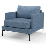 Мебельная ткань Шенилл голубой цвет 138 см T4-26 варинант исполнения - 5 | Loft Concept в Ульяновске