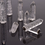 Люстра с двумя кольцами черного цвета с хрустальными элементами QUARTZ CRYSTAL варинант исполнения - 13 | Loft Concept в Ульяновске