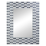 Прямоугольное зеркало с инкрустацией раковинами устриц Mother оf Pearl Facets варинант исполнения - 1 | Loft Concept в Ульяновске