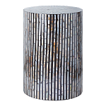 Столик с инкрустацией с перламутровым узором Dominic Black варинант исполнения - 1 | Loft Concept в Ульяновске