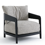 Кресло с каркасом из массива ясеня Deniaud Ash Grey Armchair варинант исполнения - 7 | Loft Concept в Ульяновске