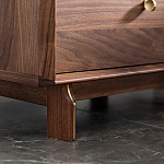 Прикроватный деревянный столик с ящиками Moon Walnut Furniture варинант исполнения - 4 | Loft Concept в Ульяновске