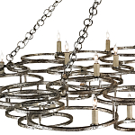 Люстра фигурная многоярусная из круглых элементов Round Metal Element варинант исполнения - 1 | Loft Concept в Ульяновске