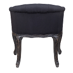 Кресло низкое в стиле прованс Черный Лен Louis French Armchair  варинант исполнения - 3 | Loft Concept в Ульяновске