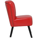 Кресло с обивкой из эко-кожи Harper Armchair Red варинант исполнения - 3 | Loft Concept в Ульяновске