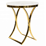 Кофейный столик на подстолье золотого цвета Noelle варинант исполнения - 1 | Loft Concept в Ульяновске