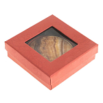 Зеркало карманное складное круглое из натурального камня Оникс в подарочной упаковке Gold Stone Mirrors варинант исполнения - 4 | Loft Concept в Ульяновске