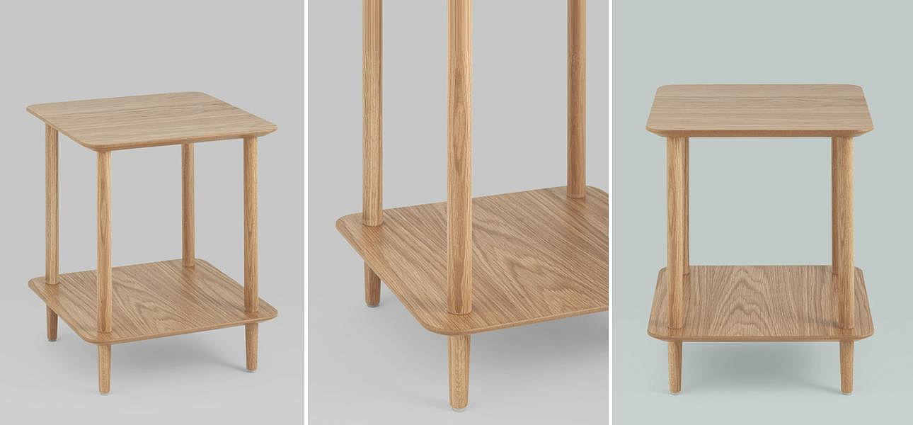 Стол приставной Tree Wilhelm квадратный Стол приставной Tree Wilhelm квадратный - Loft-Concept в Ульяновске