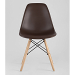 Пластиковый стул на ножках из массива бука Eames Brown варинант исполнения - 4 | Loft Concept в Ульяновске